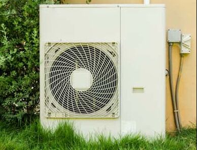 Picture of heat pump in need of repair similiar to one that would be used in Victoria, BC