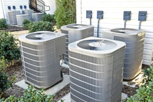 Newly installed air conditioning units